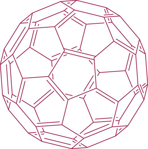Polygonal structure of fullerene.