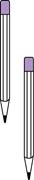 Pencils showing parallax.