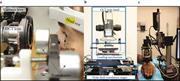 Examples of benchtop OCE imaging probes for applications in (a) Ophthalmology. Adapted from Ramier, A. et al., Sci. Rep. 10, 17366 (2020). Copyright 2020 Author(s), licensed under a Creative Commons Attribution 4.0 License. (b) Oncology. Adapted from Allen, W. M. et al., Biomed. Opt. Express 9, 1082 (2018b). Copyright 2018 The Optical Society. (c) Dermatology. Adapted from Liu, C.-H. et al., J. Biophotonics 12, e201900236 (2019). Copyright 2019 John Wiley &amp; Sons, Inc.