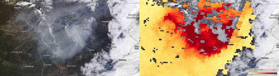 Southeast US fires