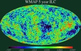 5 year map of WMAP data