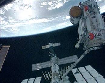 Rassvet installation (NASA TV) - Source:http://msnbcmedia2.msn.com/j/MSNBC/Components/Photo/_new/_100518-space-rassvet-hmedium-930aPT.hmedium.jpg