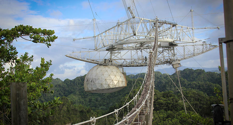 Arecibo instrument platform.