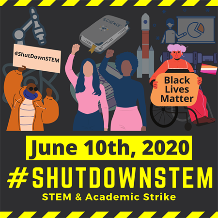 #ShutDownSTEM graphic.