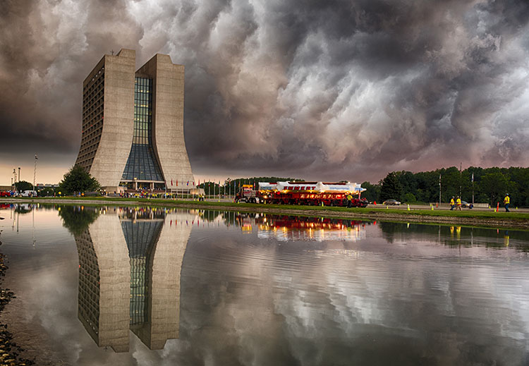 The Muon g - 2 magnet arrives at Fermilab.