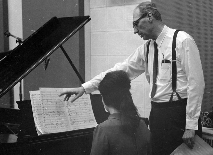 Arthur Roberts working on music
