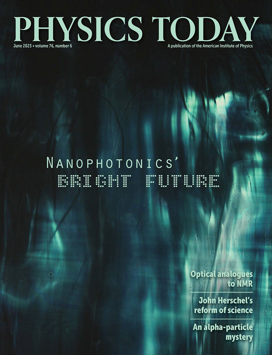 Physics Today June 2023 cover.