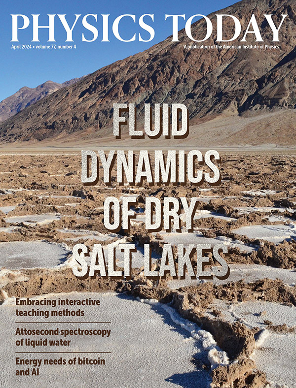 Cover of the April 2024 issue of Physics Today.