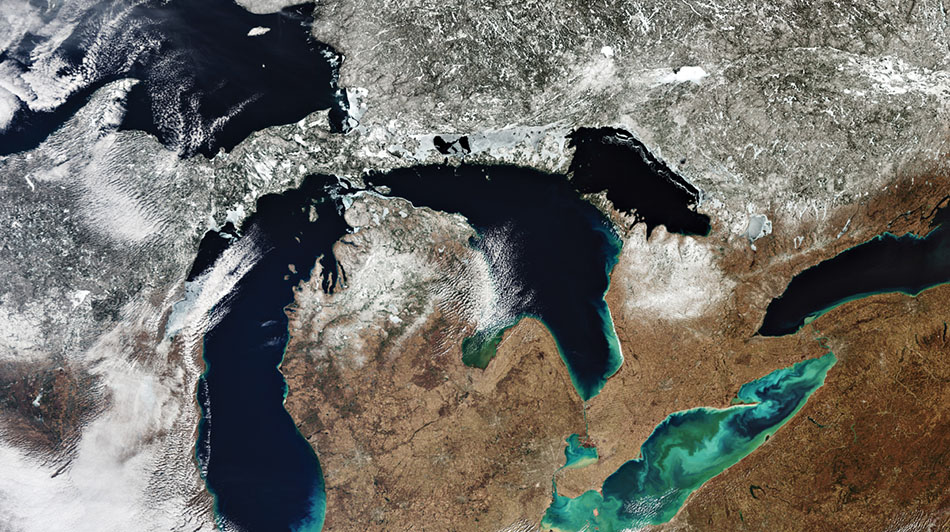 In the Great Lakes, heat waves and cold spells are on the rise