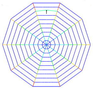 Diagram of spider web
