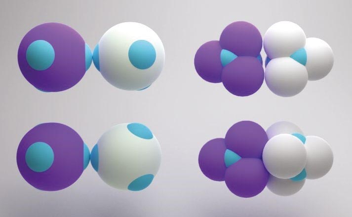 Colloidal molecule diagrams