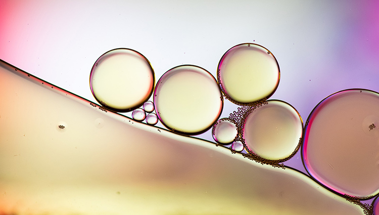 Oil and water.