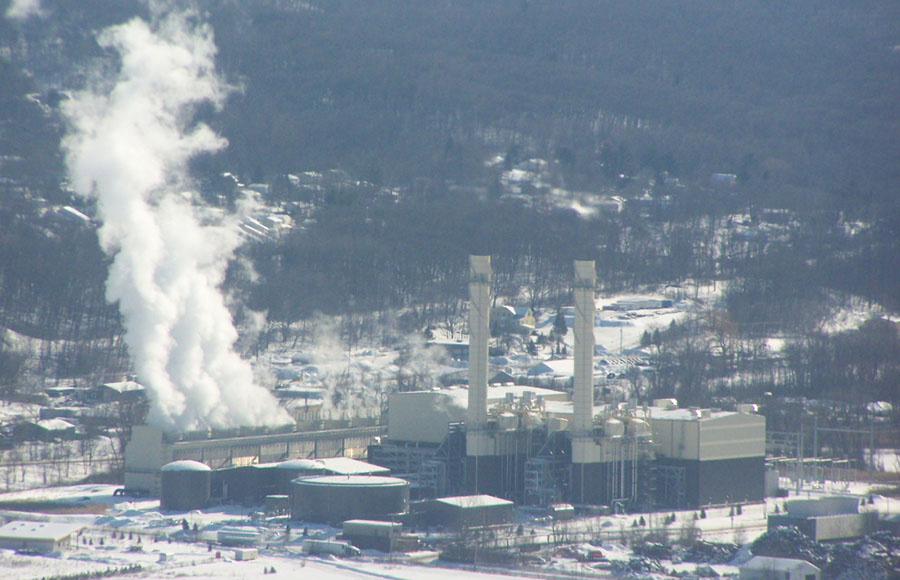 Natural gas power plant.