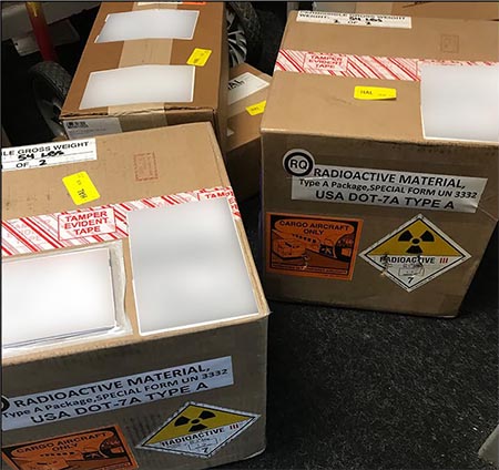 Box of radioactive material