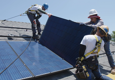 Installing solar panels
