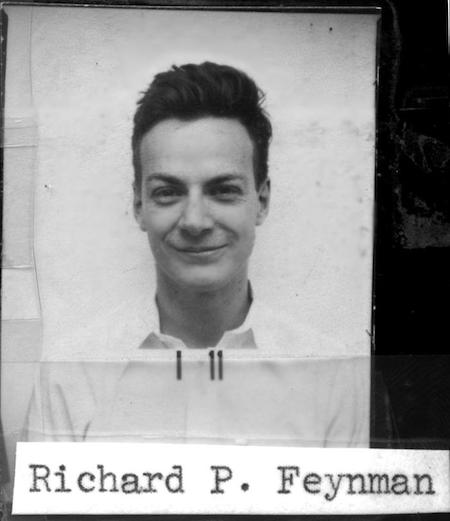 Feynman's ID badge