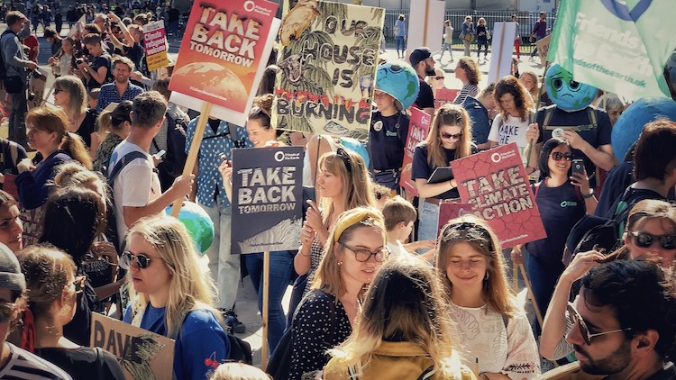 Global Climate Strike, London, September 2019.