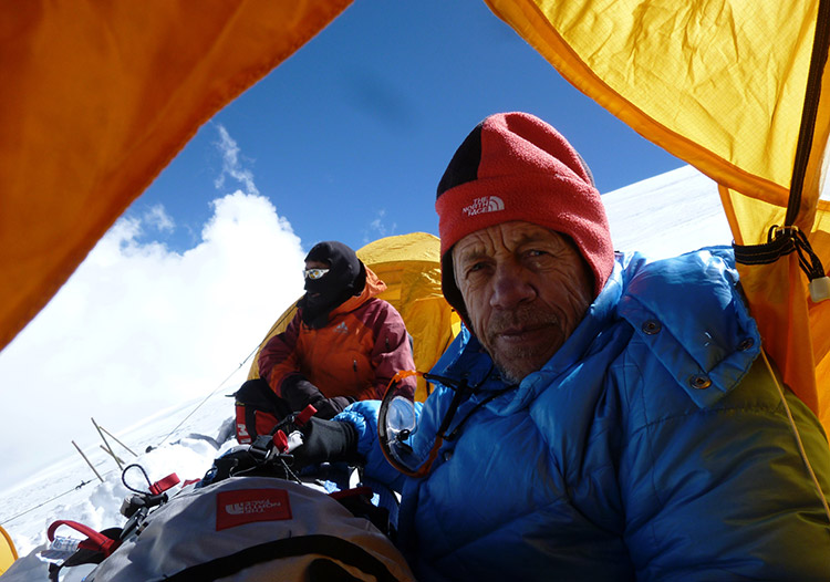 Karl Gabl in the mountains.