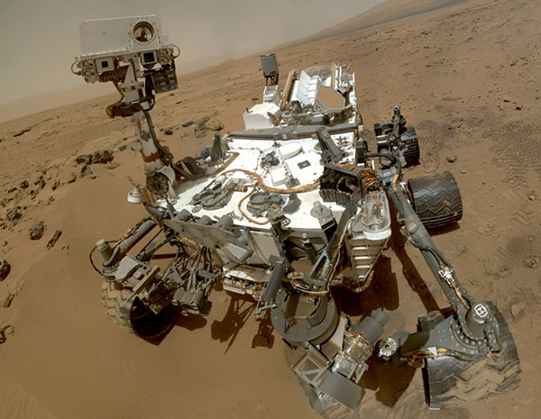 The Mars Curiosity Rover relies on plutonium-238 for power. (Photo credit - NASA)
