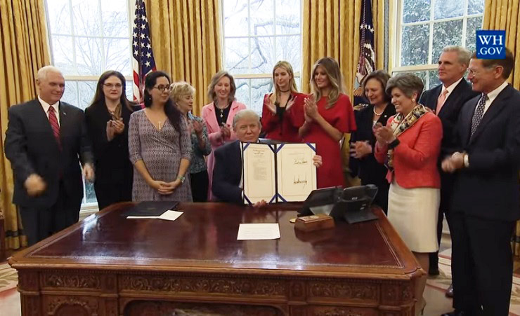 Trump bill signing