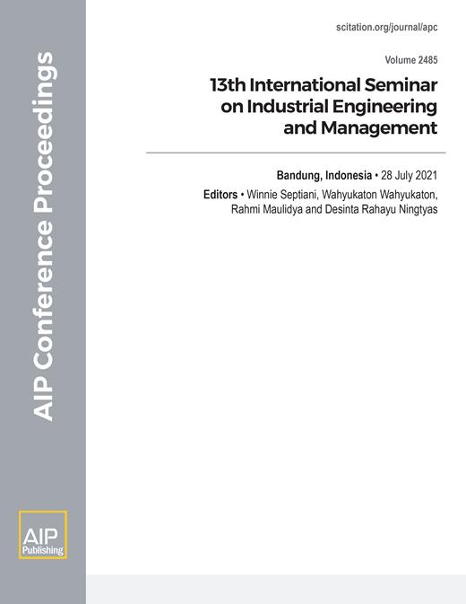 AIP Conference Proceedings Cover Image for Volume 2485, Issue 1