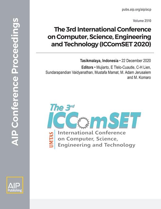 AIP Conference Proceedings Cover Image for Volume 2510, Issue 1