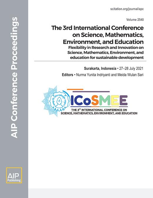 AIP Conference Proceedings Cover Image for Volume 2540, Issue 1
