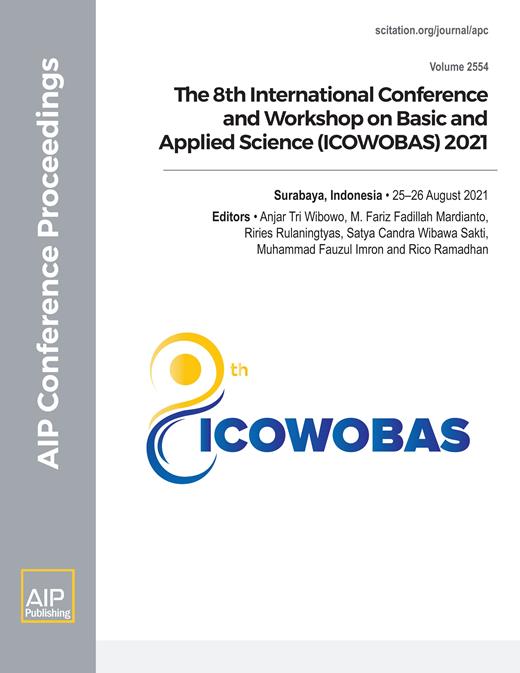 AIP Conference Proceedings Cover Image for Volume 2554, Issue 1