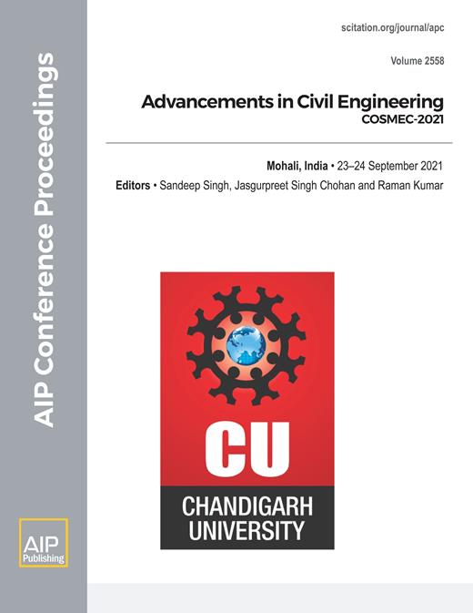 AIP Conference Proceedings Cover Image for Volume 2558, Issue 1
