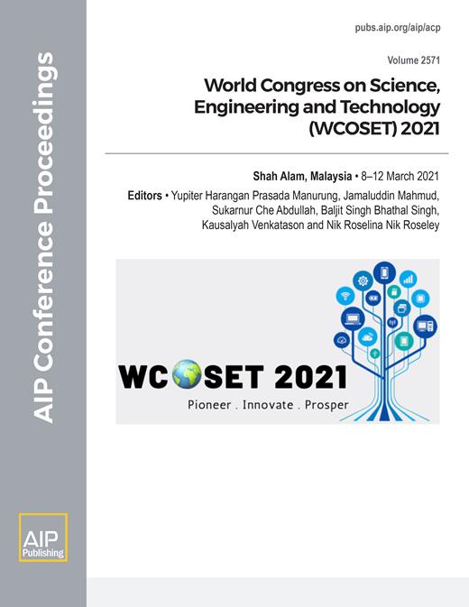 AIP Conference Proceedings Cover Image for Volume 2571, Issue 1