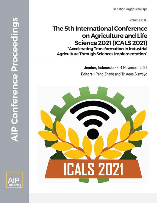 AIP Conference Proceedings Cover Image for Volume 2583, Issue 1