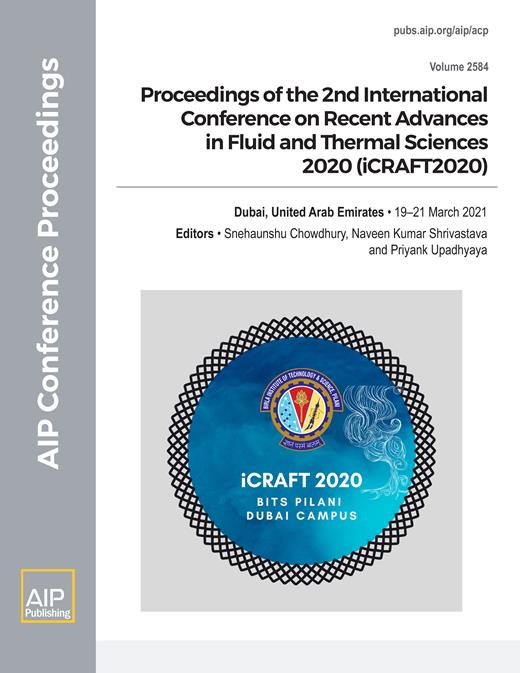 AIP Conference Proceedings Cover Image for Volume 2584, Issue 1