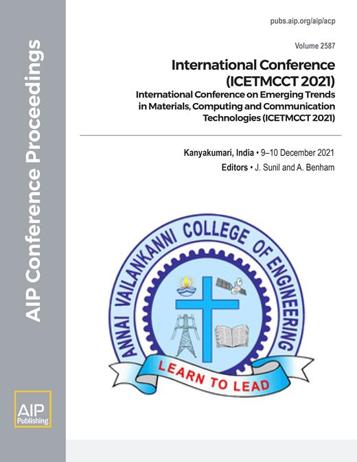 AIP Conference Proceedings Cover Image for Volume 2587, Issue 1