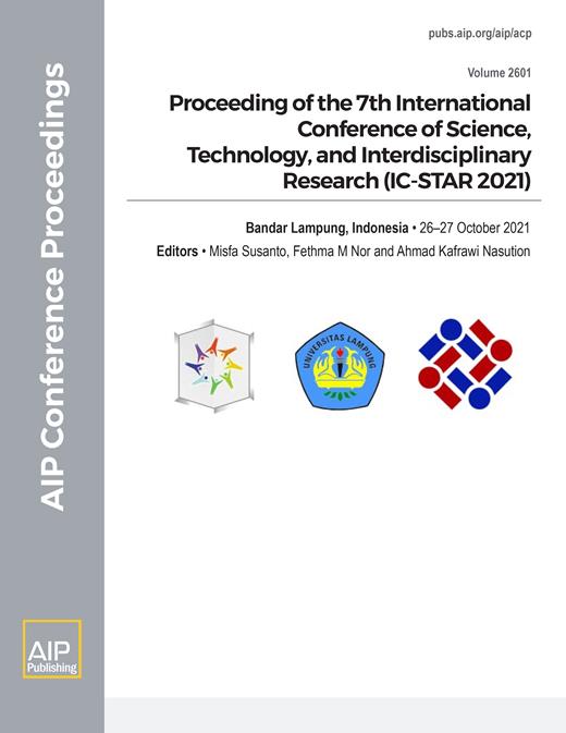 AIP Conference Proceedings Cover Image for Volume 2601, Issue 1