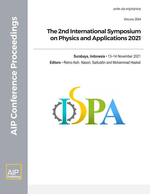 AIP Conference Proceedings Cover Image for Volume 2604, Issue 1
