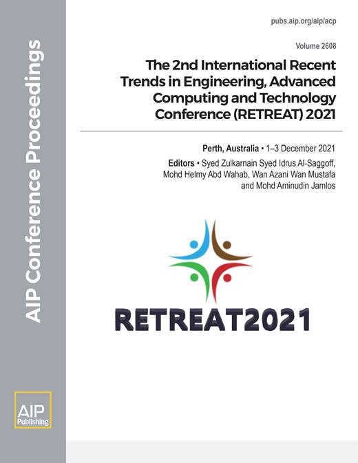 AIP Conference Proceedings Cover Image for Volume 2608, Issue 1
