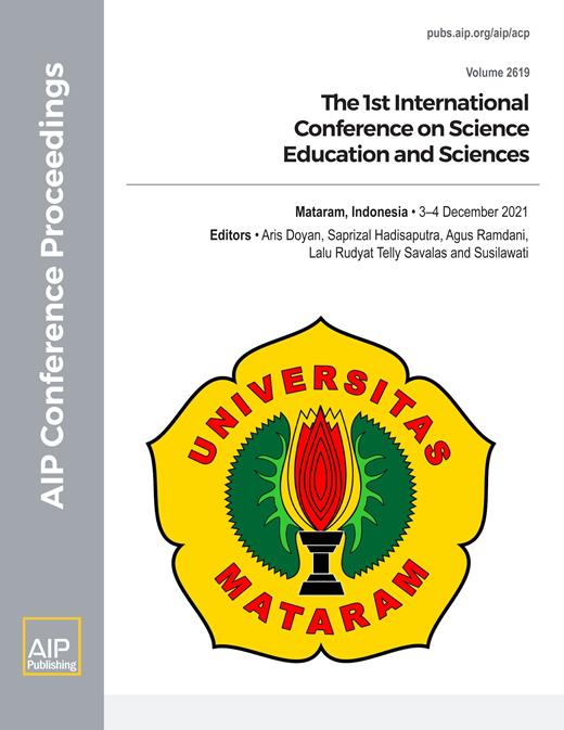 AIP Conference Proceedings Cover Image for Volume 2619, Issue 1