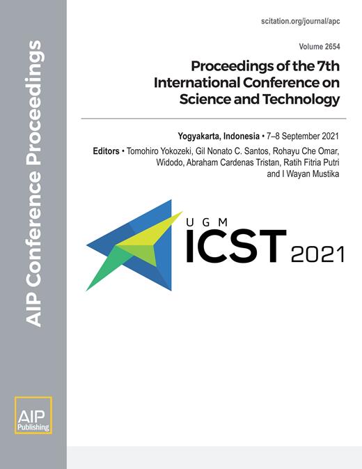 AIP Conference Proceedings Cover Image for Volume 2654, Issue 1