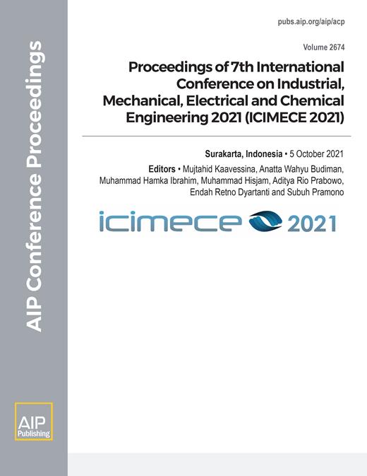 AIP Conference Proceedings Cover Image for Volume 2674, Issue 1