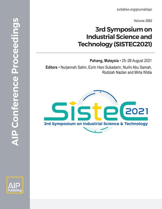 AIP Conference Proceedings Cover Image for Volume 2682, Issue 1
