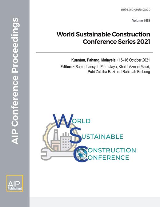 AIP Conference Proceedings Cover Image for Volume 2688, Issue 1