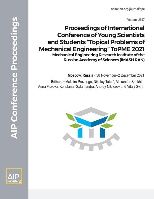 AIP Conference Proceedings Cover Image for Volume 2697, Issue 1