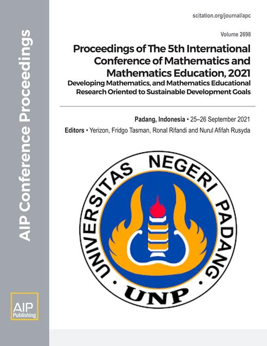 AIP Conference Proceedings Cover Image for Volume 2698, Issue 1