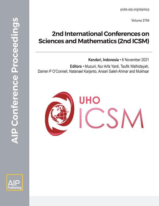 AIP Conference Proceedings Cover Image for Volume 2704, Issue 1