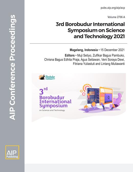 AIP Conference Proceedings Cover Image for Volume 2706, Issue 1
