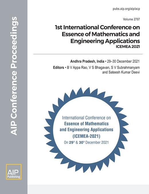 AIP Conference Proceedings Cover Image for Volume 2707, Issue 1