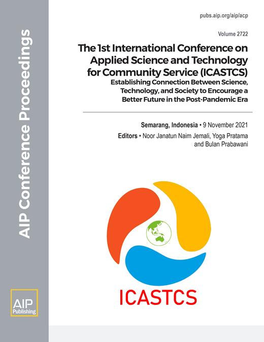 AIP Conference Proceedings Cover Image for Volume 2722, Issue 1