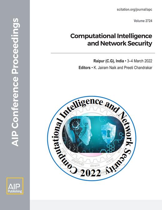 AIP Conference Proceedings Cover Image for Volume 2724, Issue 1