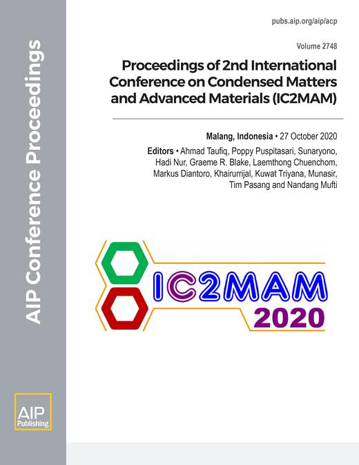 AIP Conference Proceedings Cover Image for Volume 2748, Issue 1