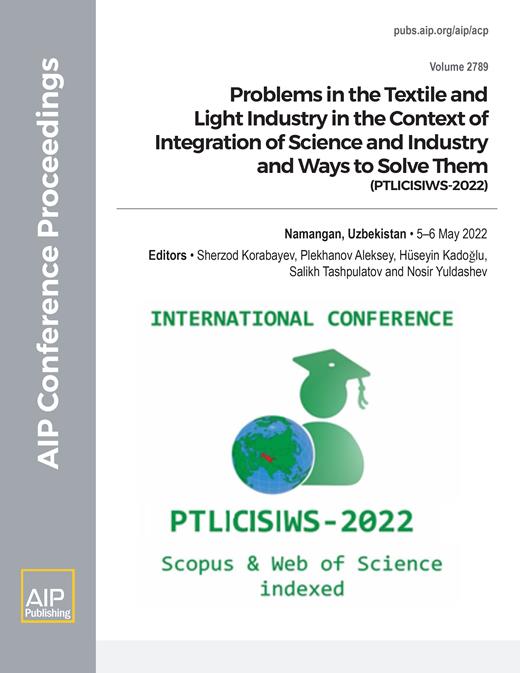 AIP Conference Proceedings Cover Image for Volume 2789, Issue 1